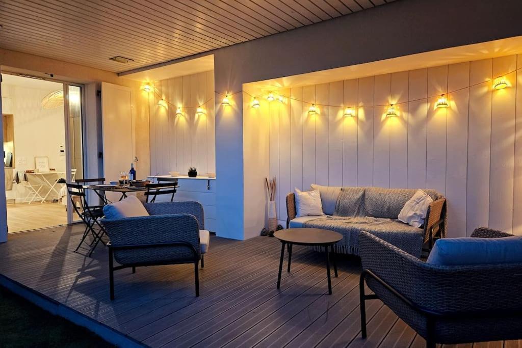 Arcareve - Grand Studio De Standing Avec Terrasse, Jardin Et Acces Direct A La Plage อาร์กาชง ภายนอก รูปภาพ