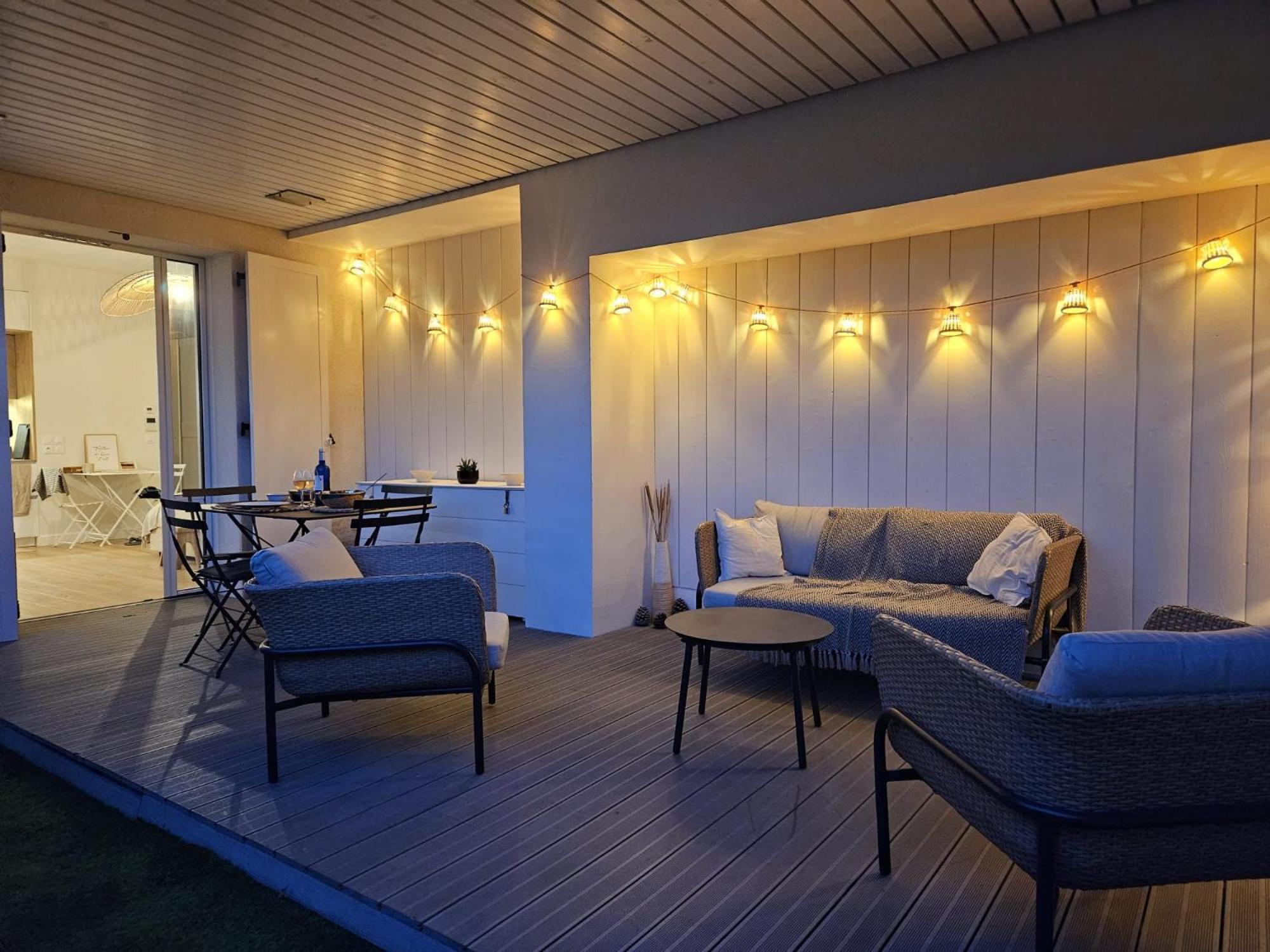 Arcareve - Grand Studio De Standing Avec Terrasse, Jardin Et Acces Direct A La Plage อาร์กาชง ภายนอก รูปภาพ